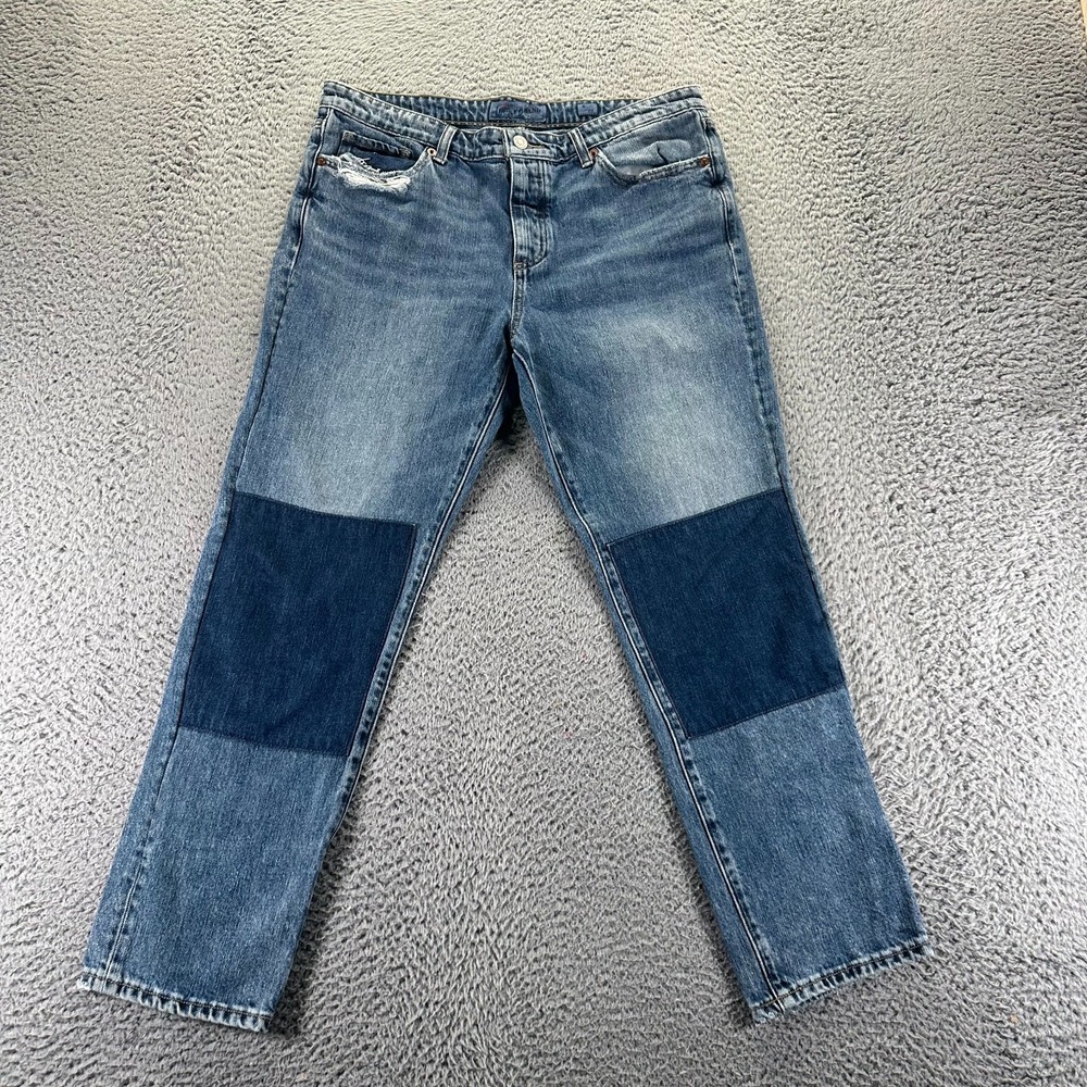 Lucky Brand Sienna Jeans Womens 8 Blue‎ Cotton Denim Straight Leg Faded Workwear